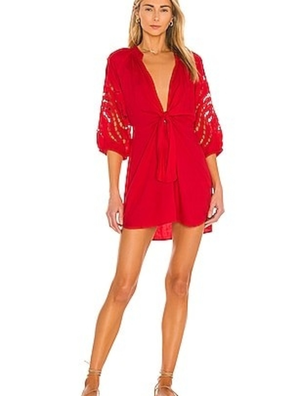 NWT Vix Swimwear Alice Chemise Red Cover Up Size XS PP